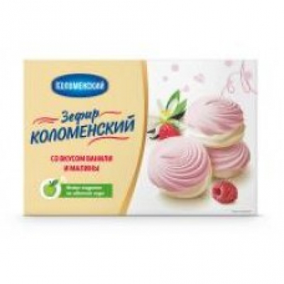 Зефир Коломенский со вкусом ванили и малины 250г бк Праздничный Стол