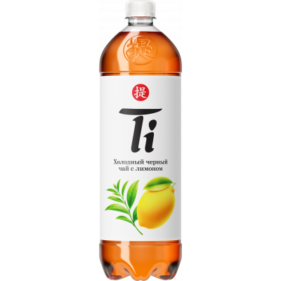 Чай холодный черный Калинов Родник со вкусом лимона 1,25л Праздничный Стол