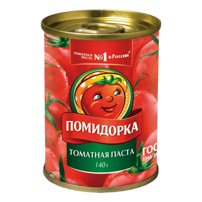 Паста томатная Помидорка 25-28% 140г жб ключ Праздничный Стол