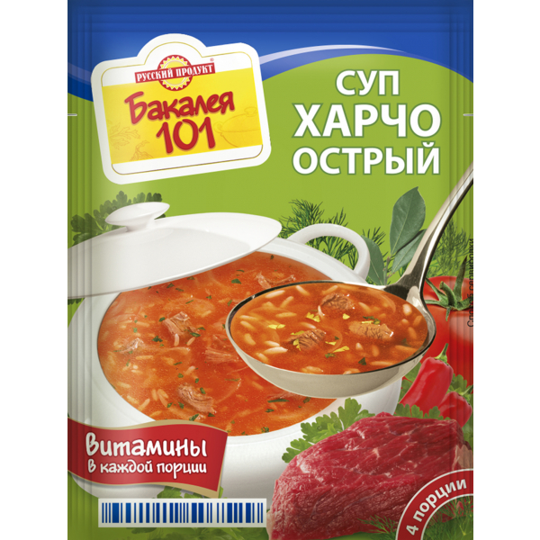 Суп Русский продукт Харчо острый +7 витаминов 60г пп Праздничный Стол