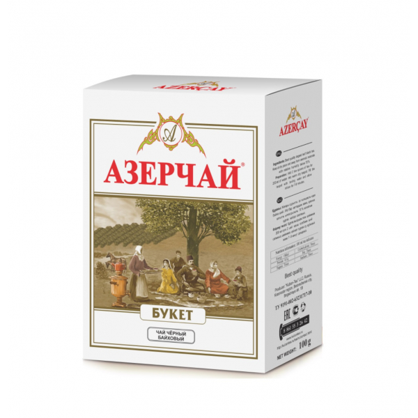 Чай Азерчай черный листовой 100г бк Праздничный Стол