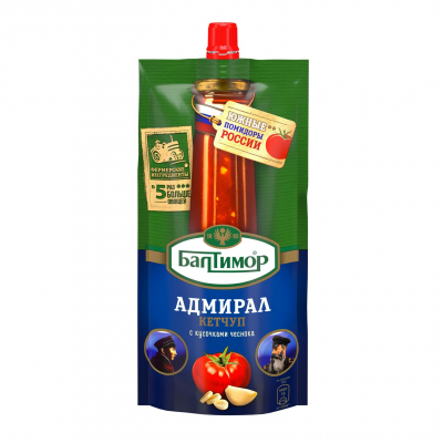 Кетчуп Балтимор Адмирал 260г пп дозатор Праздничный Стол