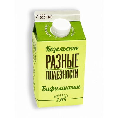 Продукт к/мол Бифилактин 2,5% 450г пп Козельск БЗМЖ Праздничный Стол