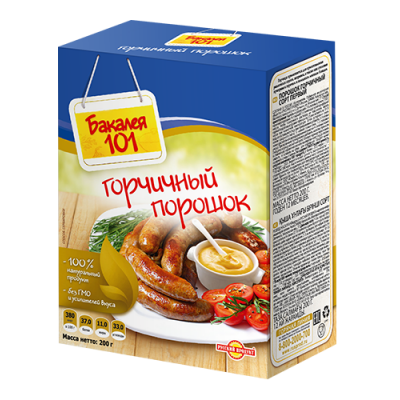 Порошок горчичный Русский продукт 200г пп Праздничный Стол