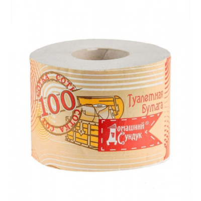 Бумага Домашний сундук туалетная Сотка втулка Праздничный Стол