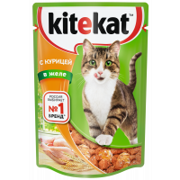 Корм Китекат Любимая порция Курица/желе 85г пп