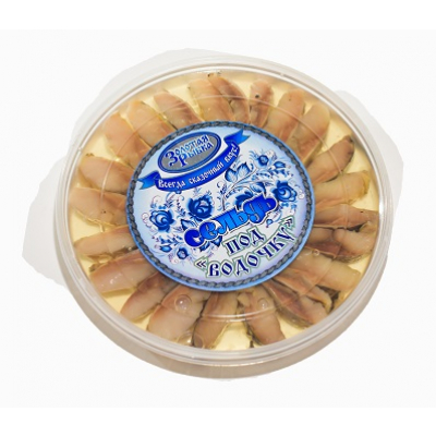 Сельдь филе- кусочки Под водочку 180г пб Золотая Рыбка Праздничный Стол