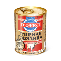 Говядина тушеная Гродфуд 338г жб ключ Беларусь Праздничный Стол