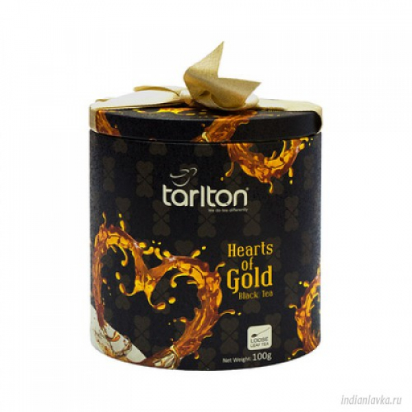 Чай Тарлтон Золотое сердце черный 100г жб Праздничный Стол