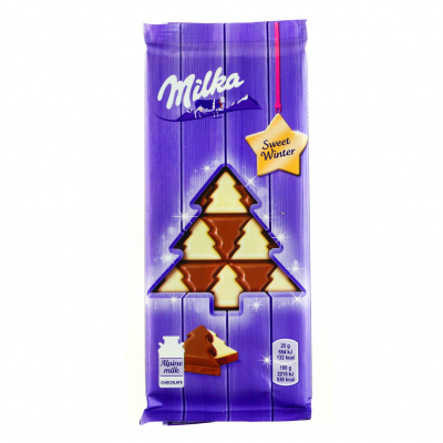 Шоколад Милка молочный Елки 73г пп Праздничный Стол