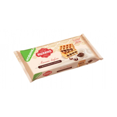 Вафли Мягкие с шоколадным кремом 120г пп Праздничный Стол