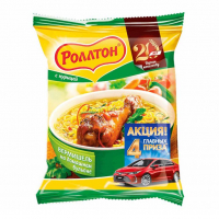 Вермишель Роллтон Курица б/п 60г пп Праздничный Стол