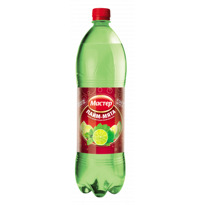 Газ вода Мастер Лайм/мята 1,5л пб Праздничный Стол