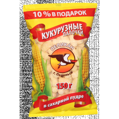 Палочки кукурузные в сахарной пудре 150г пп ООО Пеликан Праздничный Стол