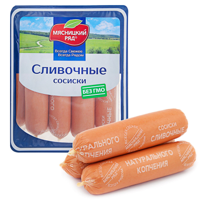 Сосиски Сливочные 420г МР Праздничный Стол