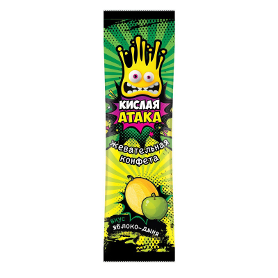 Конфета Кислая атака жевательная Ассорти 11г Праздничный Стол