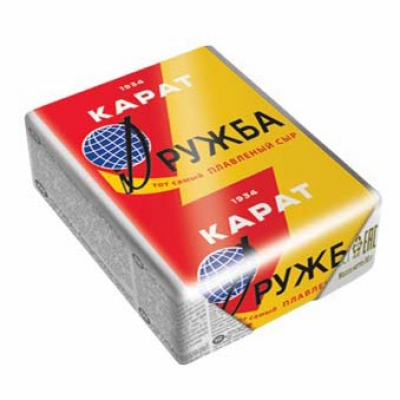 Сыр Дружба плавленый 45% 90г фольга Карат БЗМЖ Праздничный Стол