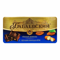 Шоколад Бабаевский С миндалем 90г БА Праздничный Стол