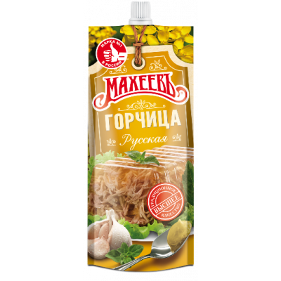 Горчица Махеев Столовая Русская 140г пп дозатор Праздничный Стол
