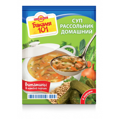 Суп Русский продукт Рассольник домашний +7 витаминов 65г пп Праздничный Стол