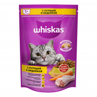 Корм Вискас Вкусные подушечки с нежным паштетом курица/индейка 350г бк