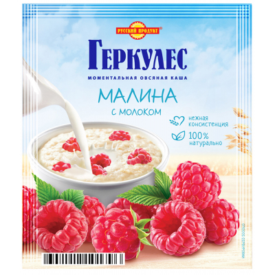Каша Скороешка овсяная Малина с молоком 35г пп Русский продукт Праздничный Стол