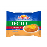 Тесто Морозко слоеное дрожжевое 400г пп