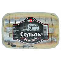 Сельдь филе- кусочки Бочковая 180г пб Чатка