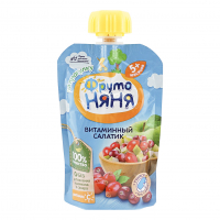 Пюре Фрутоняня Яблоко/шиповник/клюква с 5-ти месяцев 90г пп Праздничный Стол