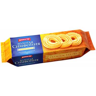 Печенье Золотая симфония сдобное 230г пп Кухмастер Праздничный Стол