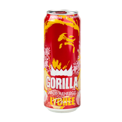 Напиток энергетический Горилла со вкусом Личи/груша 0,45л жб Праздничный Стол