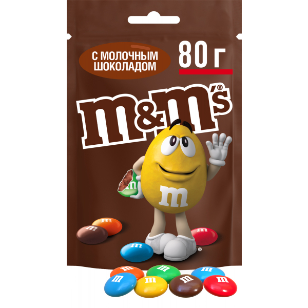Драже M&M's с шоколадом 80г пп Праздничный Стол