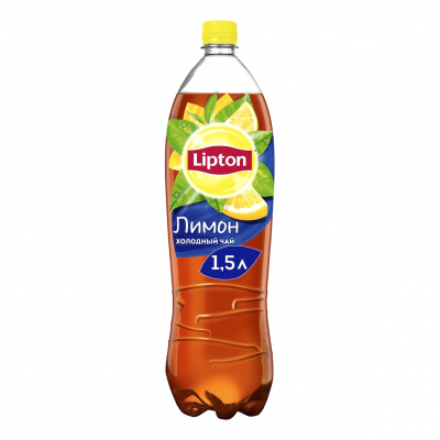 Напиток Липтон чай Лимон негазированный 1,5л пб Праздничный Стол