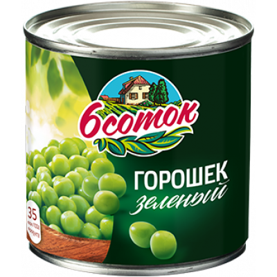 Горошек 6 соток 425мл жб Праздничный Стол