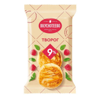 Творог Вкуснотеево 9% 180г пп БЗМЖ