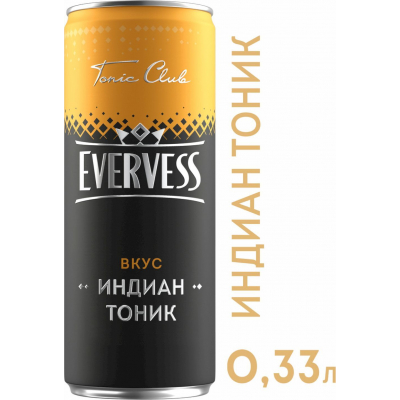 Напиток Эвервесс Тоник 0,33л жб Праздничный Стол