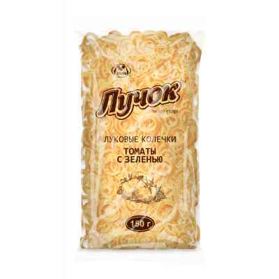Снеки Луковые кольца со вкусом сыра 150г Праздничный Стол