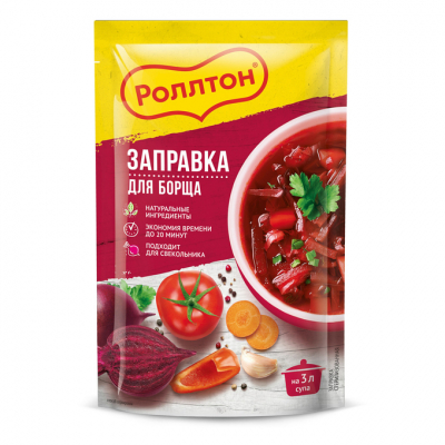 Заправка Роллтон для борща 250г дой-пак Праздничный Стол